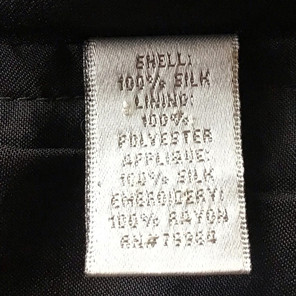 Chico’s Artsy Appliqué Multi Color Floral Silk Jacket - Picture 10 of 10